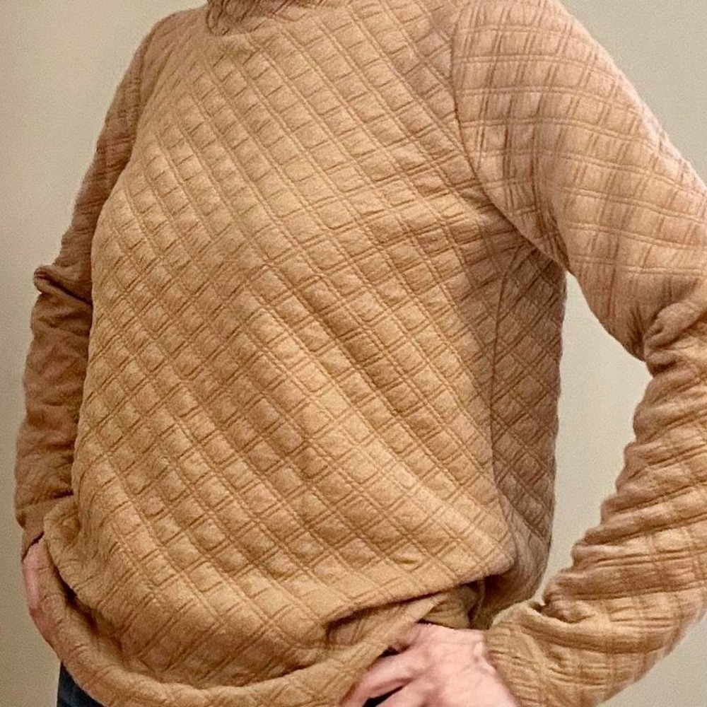 J.Crew brown quilted sweater‎ Size women's XS